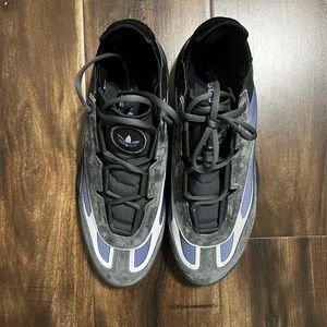 adidas Black and Blue Athletic Shoes